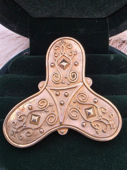 Viking Tri-Lobed Brooch – Replica of the Sør-Fron Find (c. 800–850 AD)