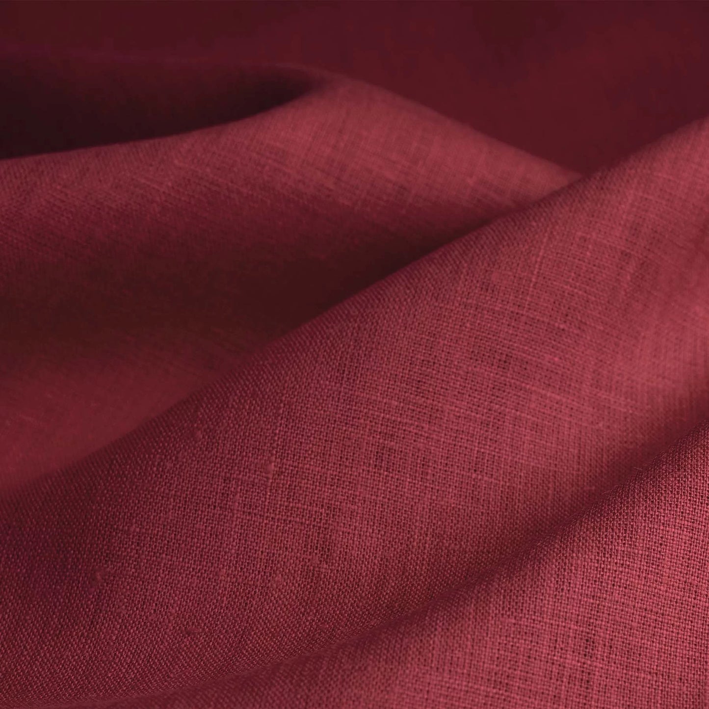 Dragon’s Scale Deep Crimson Linen